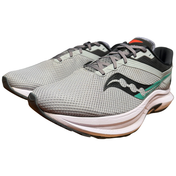 SAUCONY Axon Men's 13 Road Running Shoes Alloy Black Grey Sneakers Comfort - Picture 3 of 16